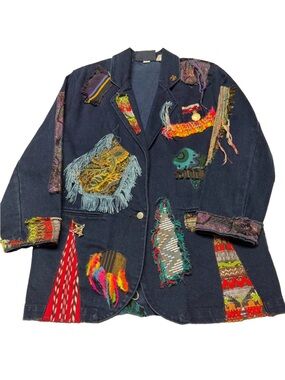 Rare Find!! Iconic 80’s embellished Jordache Jeanjer Blazer -Size Small